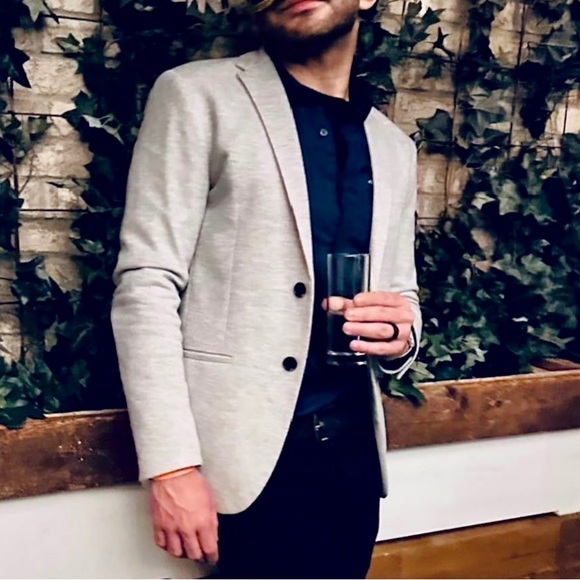 ZARA TEXTURED WEAVE BLAZER - Picture 5 of 5